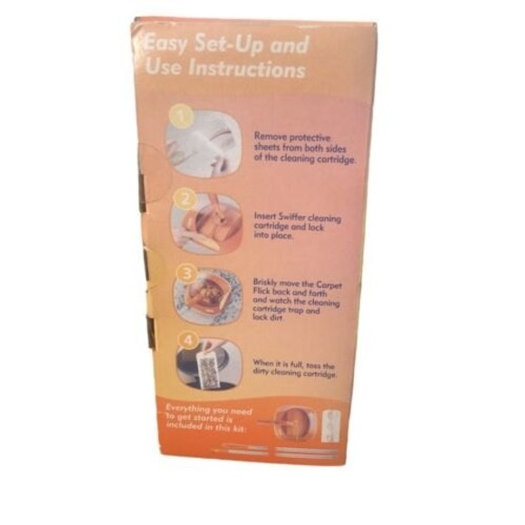 Swiffer Carpet Flick Carpet Sweeper Starter Kit New Read - Picture 5 of 5